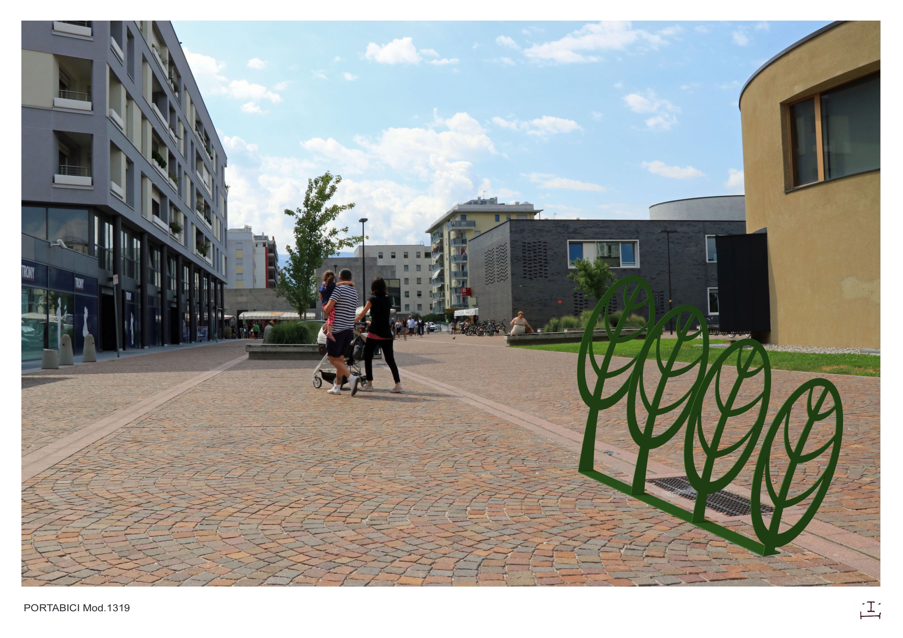 Стальная стойка для велосипедов CITYSì NATURA ARCH-00108378 - Вид №4