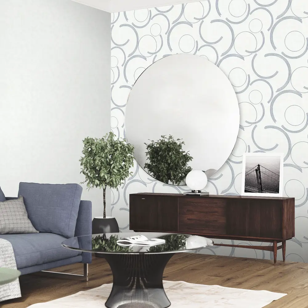 Обои флизелиновые Ornamy Diva белый фон 1.06x10 м OR8036-00 STLM-2207589 - Вид №3