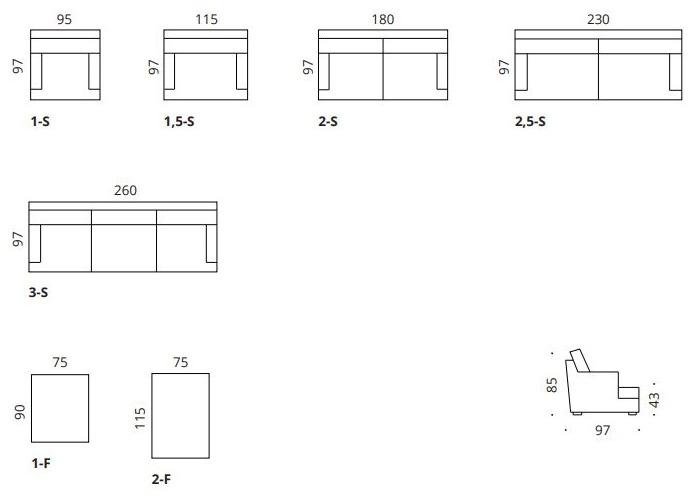 SOFTREND Диван из ткани с шезлонгом Hugo sun-id-1396884 - Вид №3