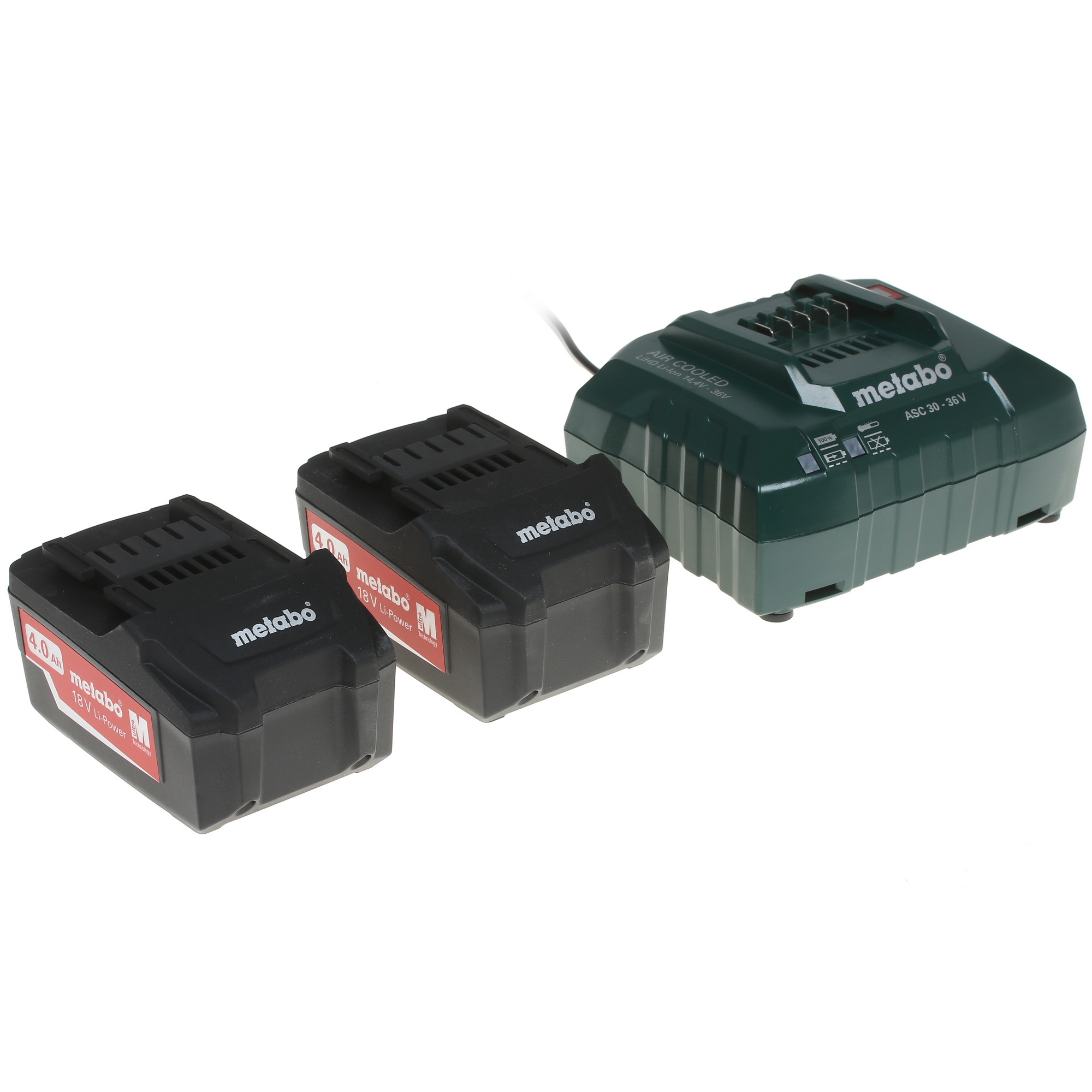 Набор аккумуляторов с зарядным устройством Metabo Basic-Set 4.0 685050000 CAS 18V 1137822 STDN-0052156