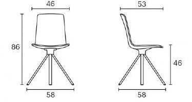 ENEA Стул на козелке из полипропилена Lottus high sun-id-1348424 - Вид №2
