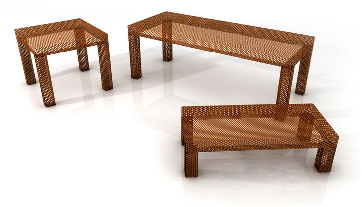 GARDA DESIGN Прямоугольный стол из листового металла sun-id-1471932 - Вид №1