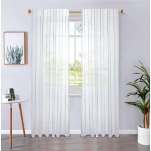 Тюль на ленте Palu 140x270 см цвет белый