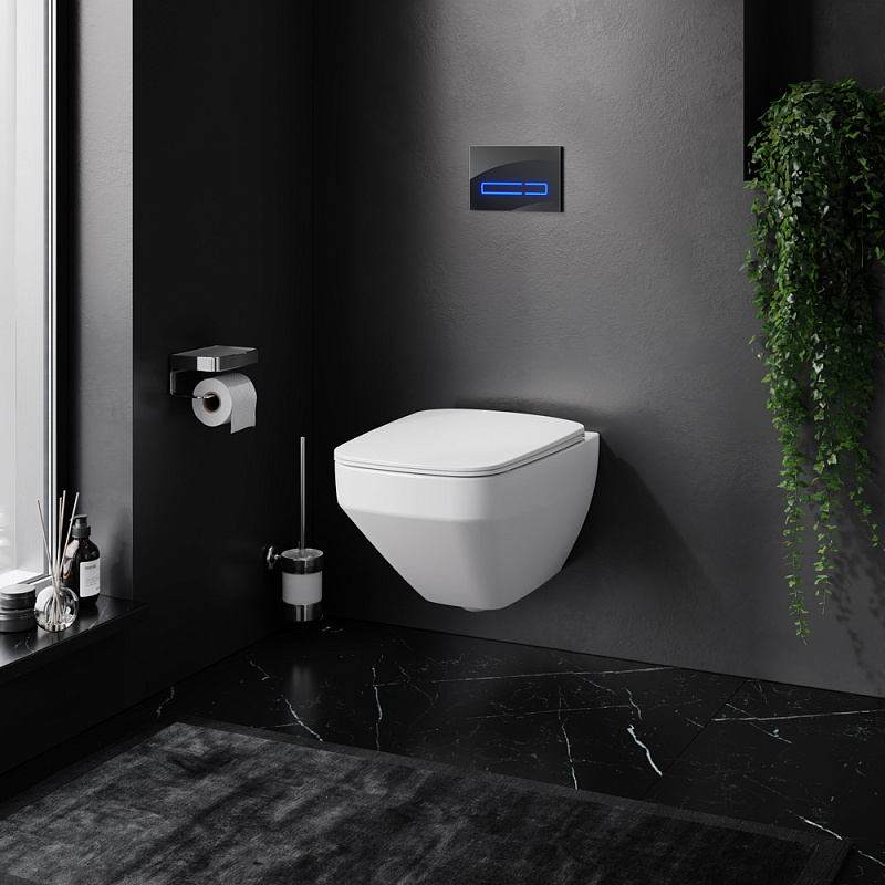 IS450A38.50A1700 Инст с клав Touchless Pro стекло чёр с подв унит Inspire V2.0 FlashClean с сид м/л AM.PM Inspire 2.0  - Вид №1