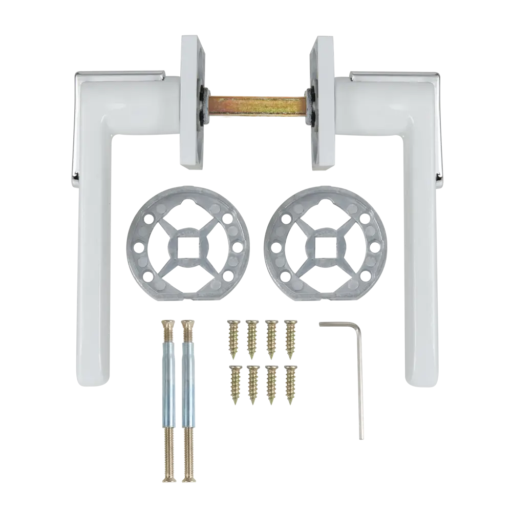 Дверные ручки Edson EDS-178B-Q2 белые для межкомнатных дверей 85170512 STLM-0059408 - Вид №1