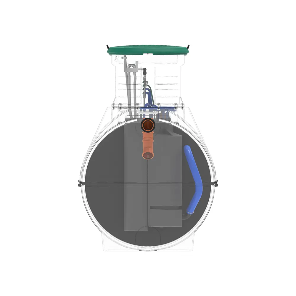 Станция биологической очистки четрыхкамерная Rostok Ground 8 Pro 3500 литров 1600 л/сутки STLM-2121561 - Вид №8