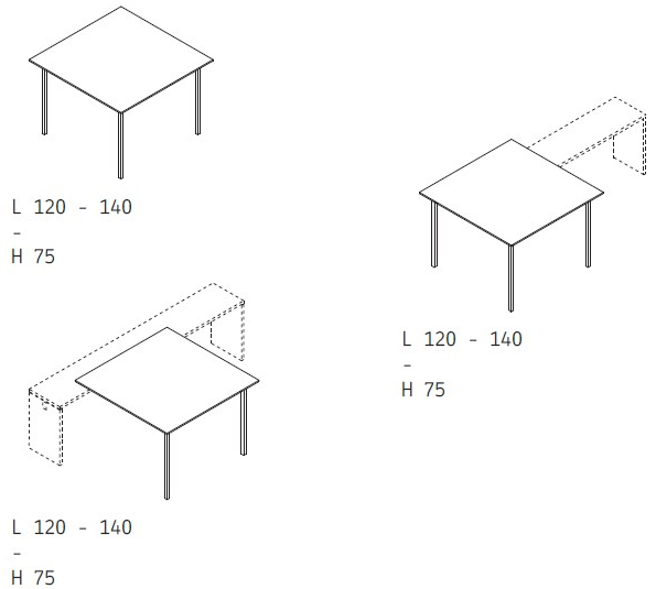 Citterio Квадратный стол для переговоров Bridge sun-id-1506175 - Вид №2