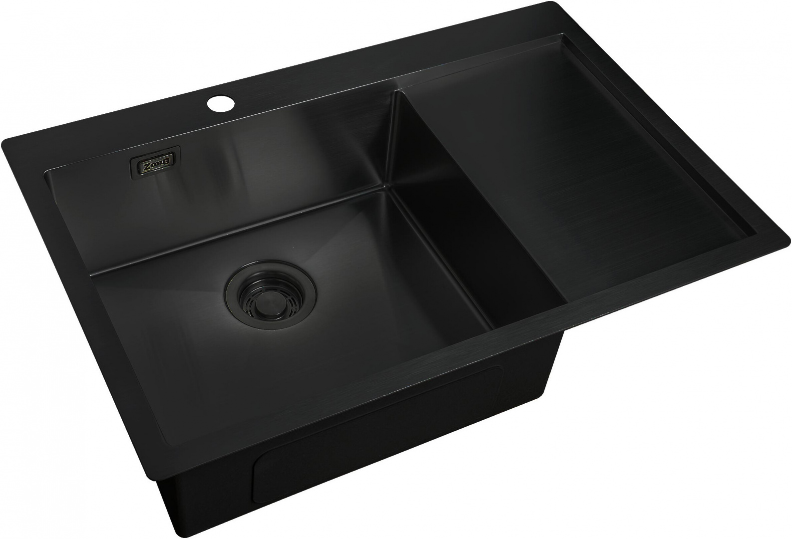 Мойка кухонная ZorG Light ZL R 780510-L GRAFIT из нержавеющей стали, графит