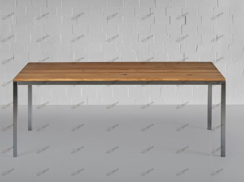 Vitamin Design Стол из нержавеющей стали и дерева sun-id-1469274