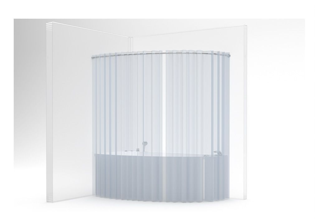 Карниз для ванны Aquanet Augusta полукруглый 170x90 00184640 - Вид №5