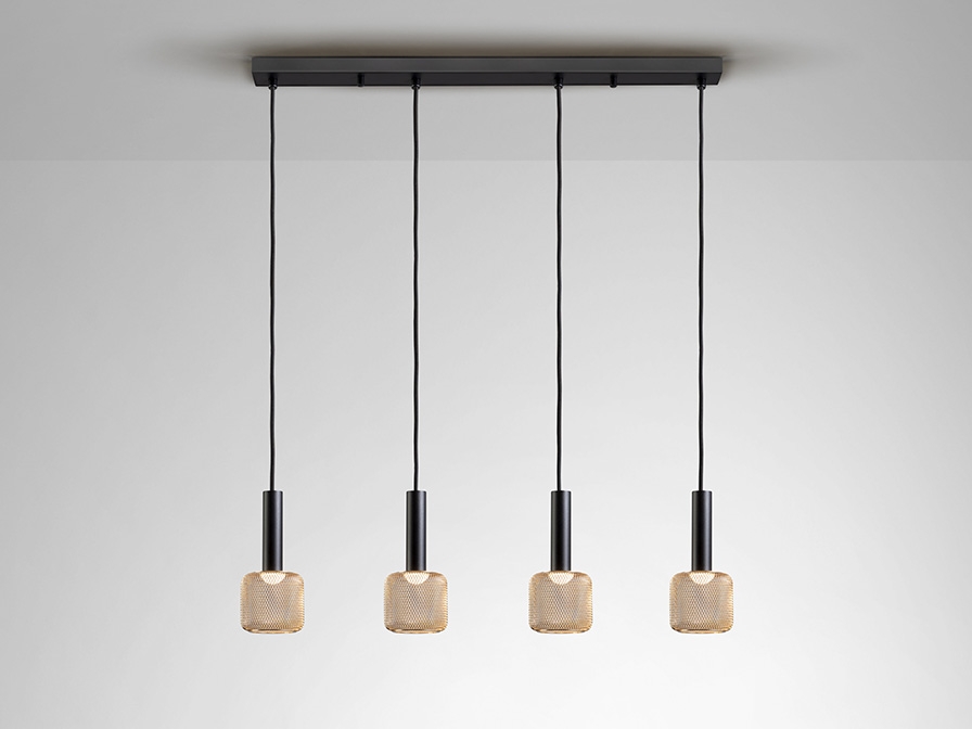 108991 Линейный светильник 4L черный/золотой Schuller Sincro  - Вид №4