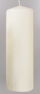 079817 Свеча пеньковая 8 х 20 см 813 г слоновая кость Омский Свечной 