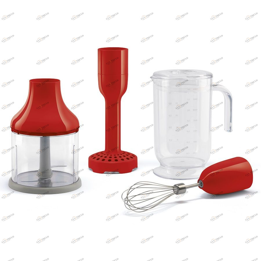 Набор аксессуаров для погружного блендера HBF01, красный Smeg HBAC01RD