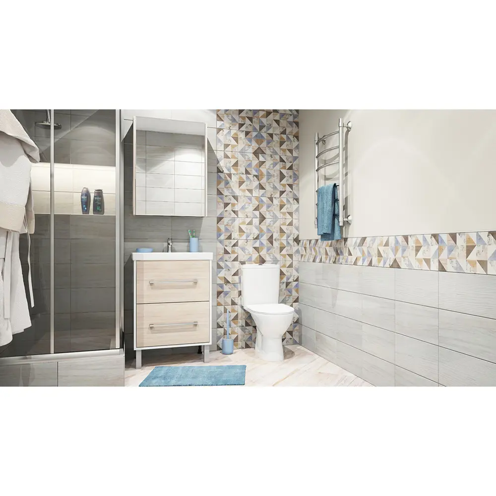 Унитаз напольный Santek Лига с косым выпуском двойным сливом 81947985 STLM-2061186 - Вид №4