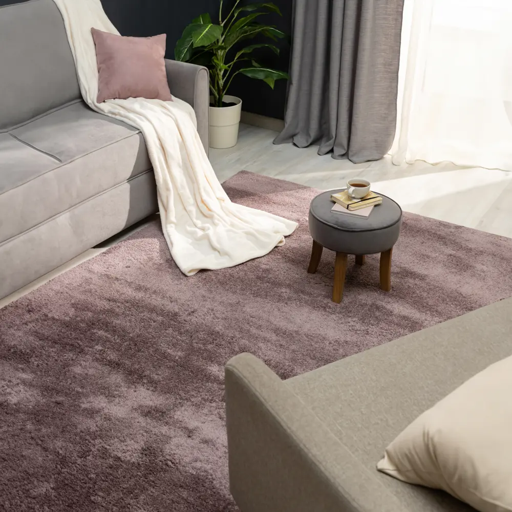 Ковер полиэстер Ribera 200x300 см цвет лиловый 82539413 STLM-2025288 Santreyd 