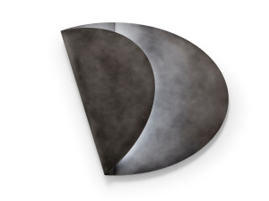 Металлический овальный настенный светильник