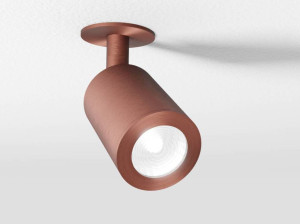 Круглый поворотный алюминиевый прожектор с утопленной розеткой