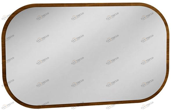 1499 Зеркало для комода Сканди Орех Табак R-HOME 4009325h_Грей