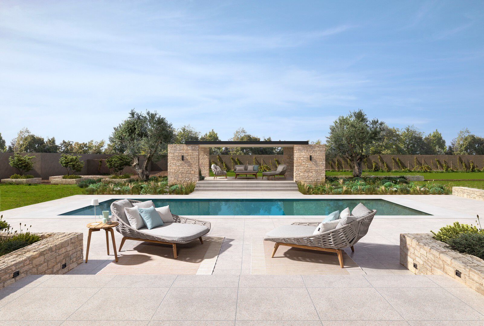 Круглый стол из тикового дерева BIZZOTTO Tamires ARCH-00034831 - Вид №6