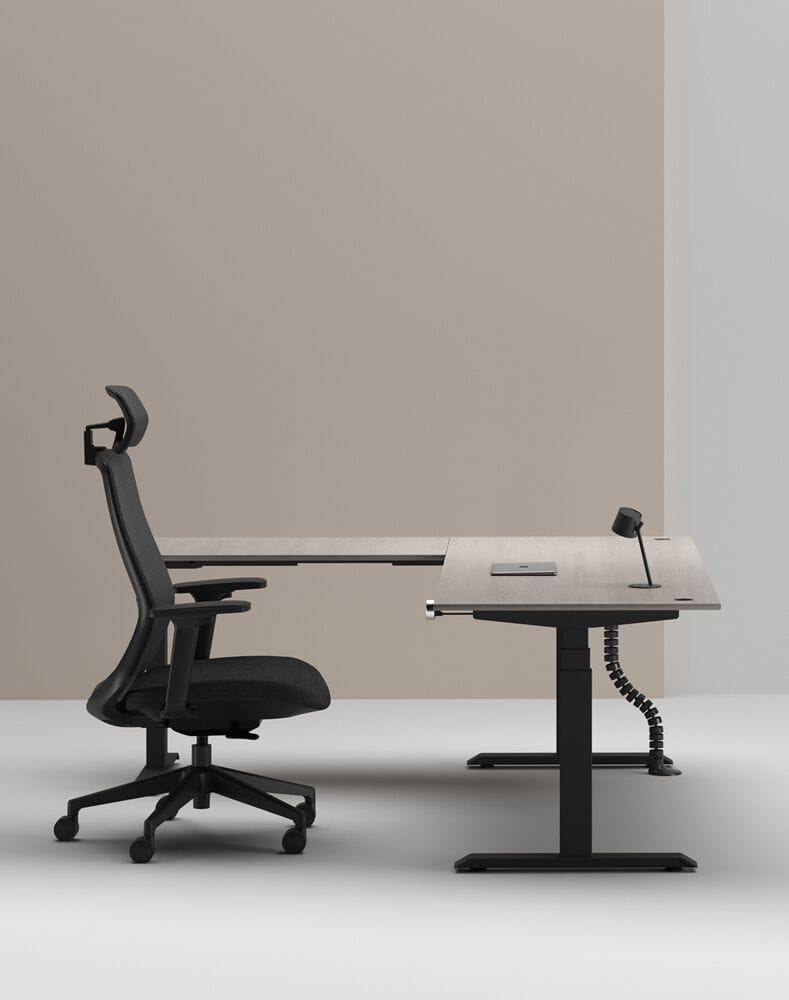 Деревянный регулируемый по высоте угловой стол с системой люверсов WORKSPACE MAX TRIPLE MOTOR ARCH-00114643 - Вид №32