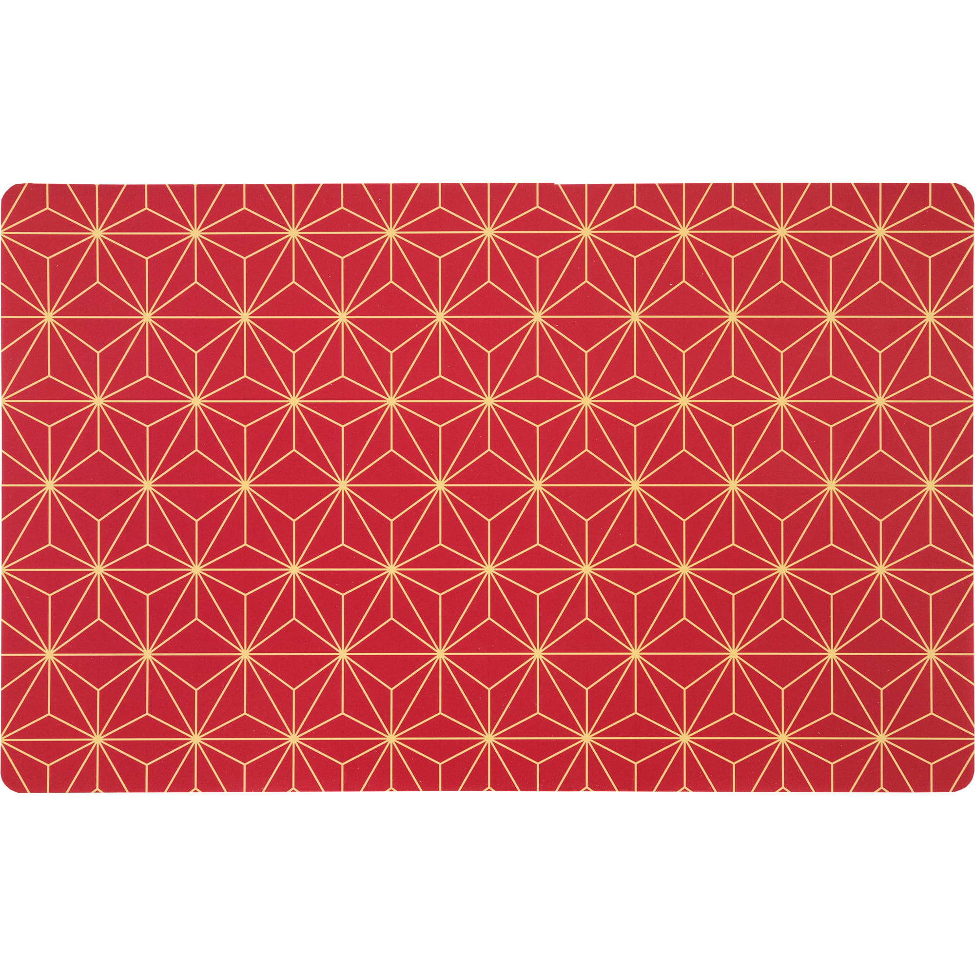 84841752 Салфетка сервировочная «Грация» 26x41 см красная/золотая Santreyd 