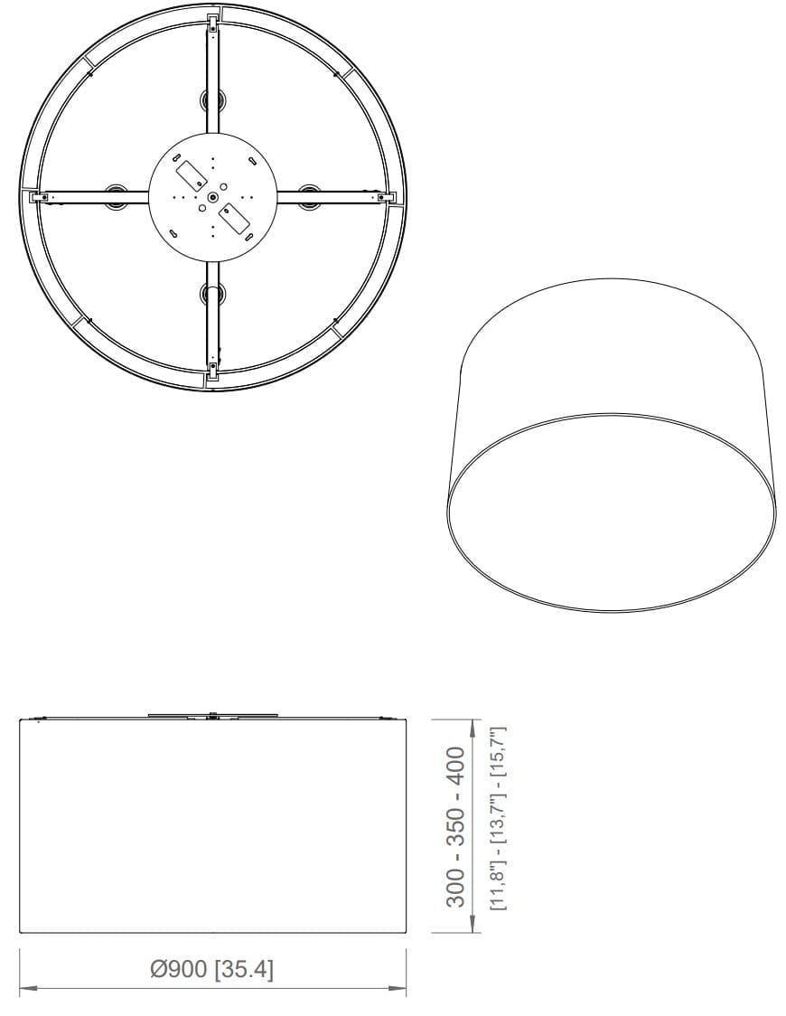 Потолочный светильник из ткани Contardi Circus ARCH-00100205 - Вид №2
