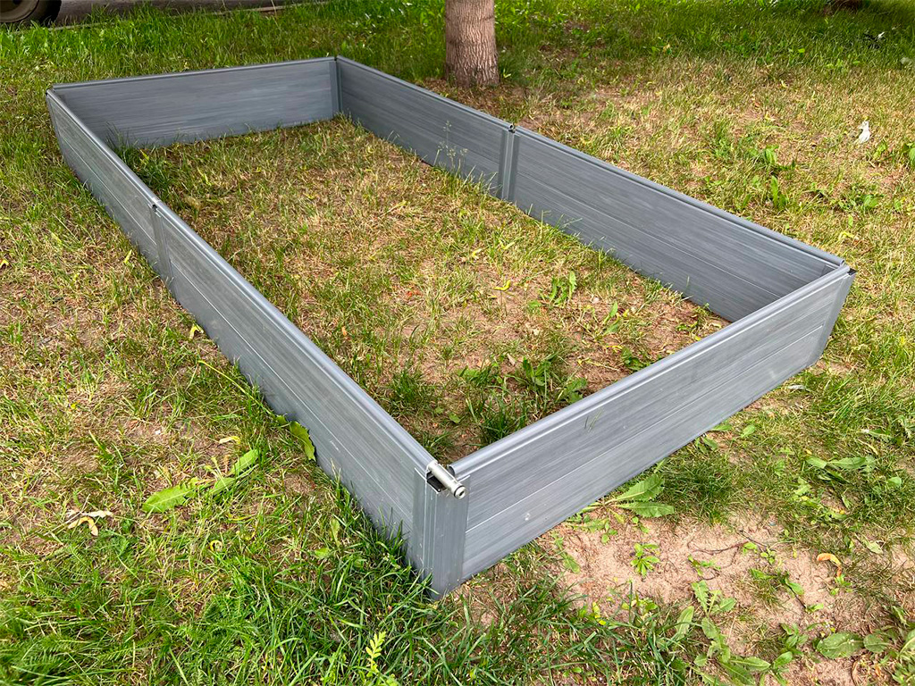 Грядка ПВХ 2х1 м. высота 23,5 см с автополивом ГеоПластБорд GPBST-157