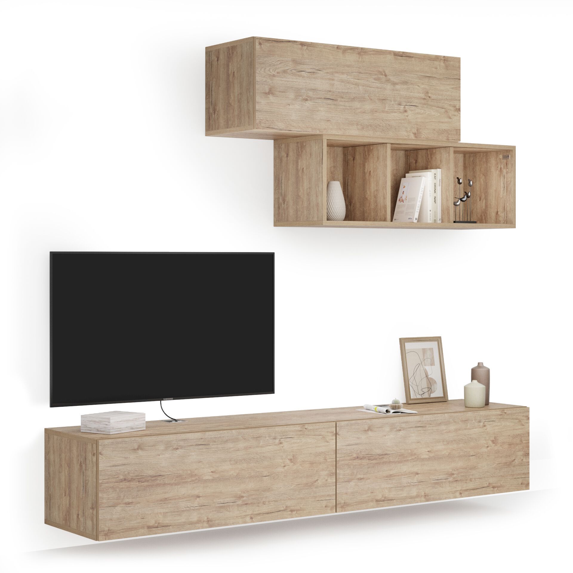 Модульная оборудованная стена установленная стеной в меламинированном Mobili Fiver Easy ARCH-00044646 - Вид №98