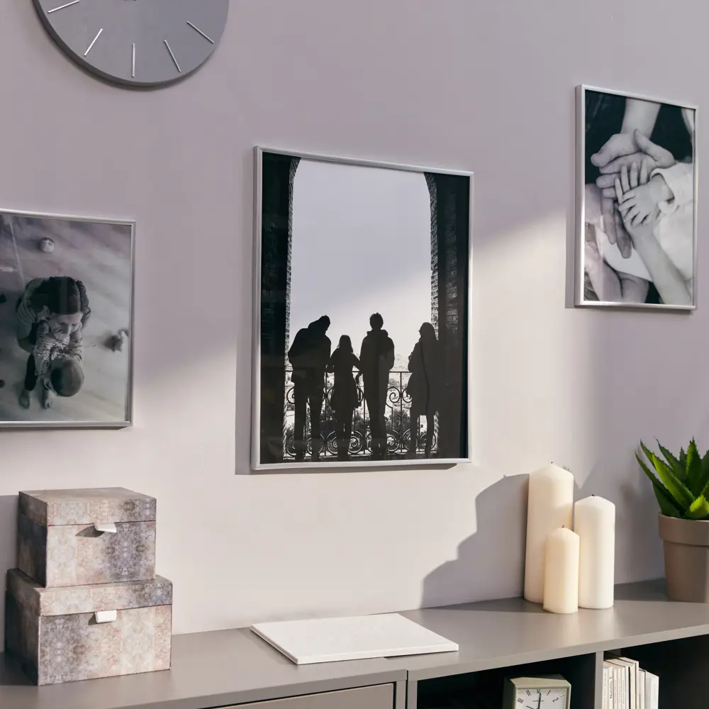 Фоторамка Kreaforta Lila серебристая 40×50 см для интерьера 89398525 STLM-1582731 - Вид №6