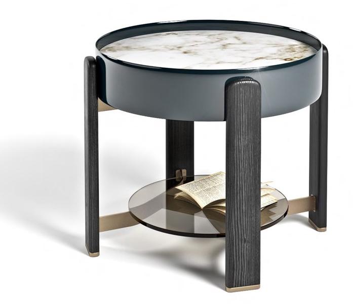 Formitalia Высокий круглый мраморный журнальный столик sun-id-1425473 - Вид №1