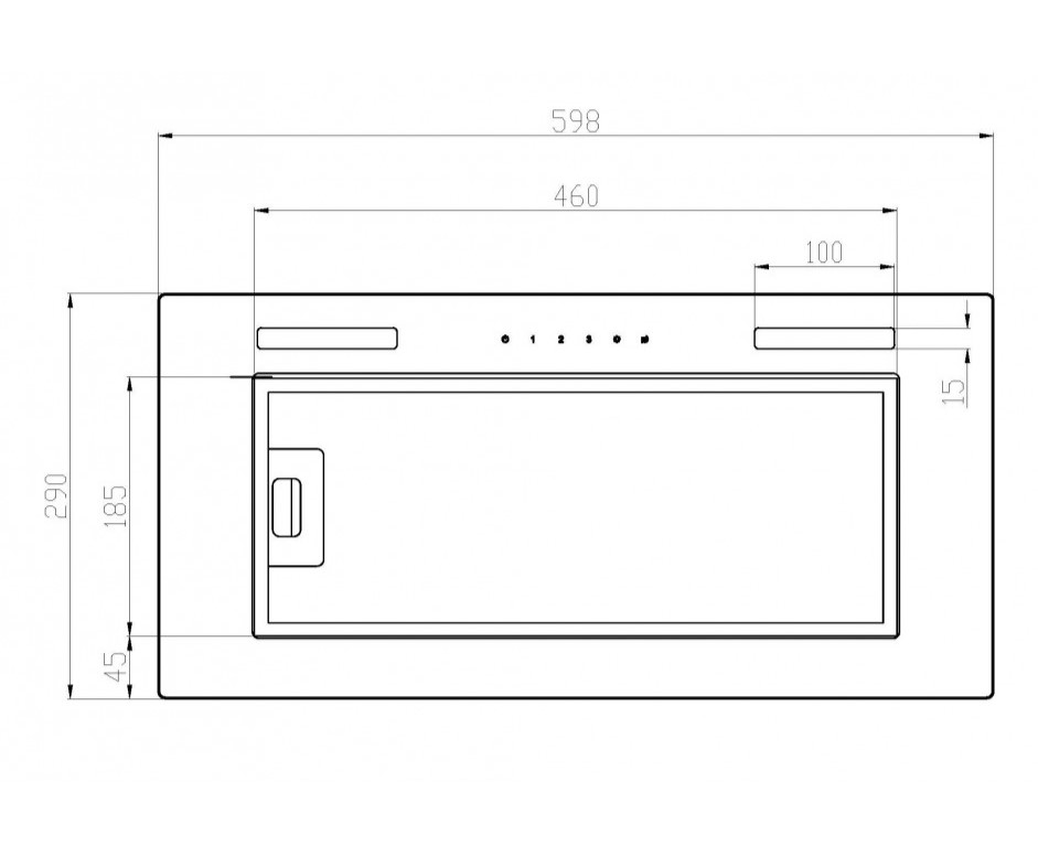 9240982 Вытяжка полновстраиваемая SCHTOFF DNS LIGHT 60 черный STDN-0057956 - Вид №10