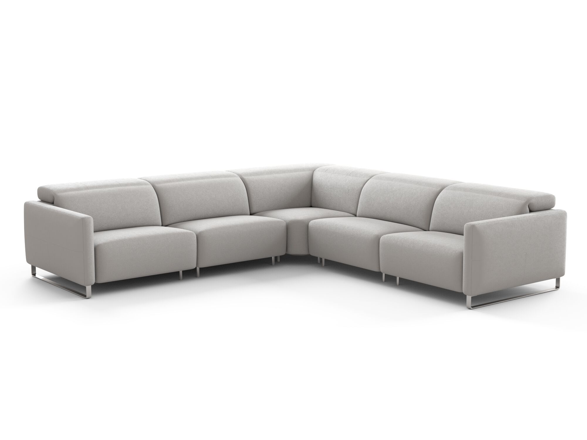 Угловой диван с откидной спинкой из ткани Natuzzi Italia Sophy ARCH-00100251