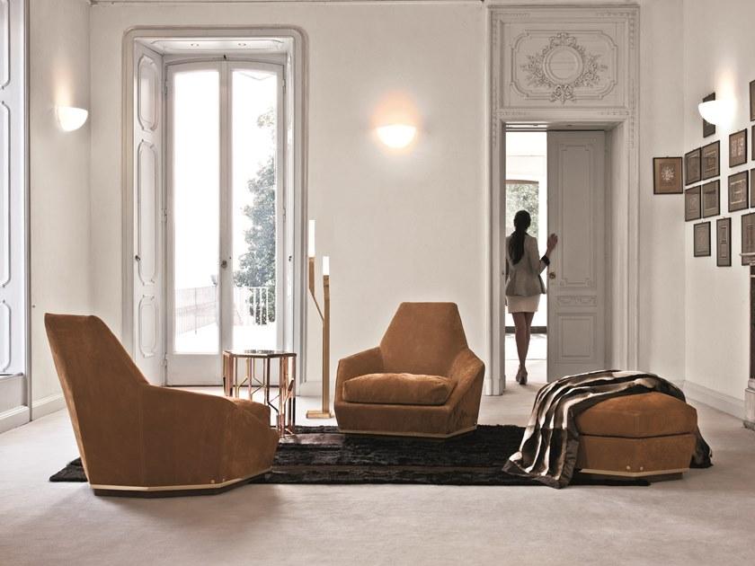 Longhi Кожаное кресло с подлокотниками Loveluxe X 655 - Вид №1