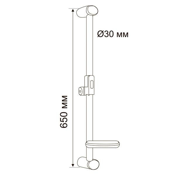 AGD 24.2288 B  Душевая стойка  ARGO kran agd242288b - Вид №1