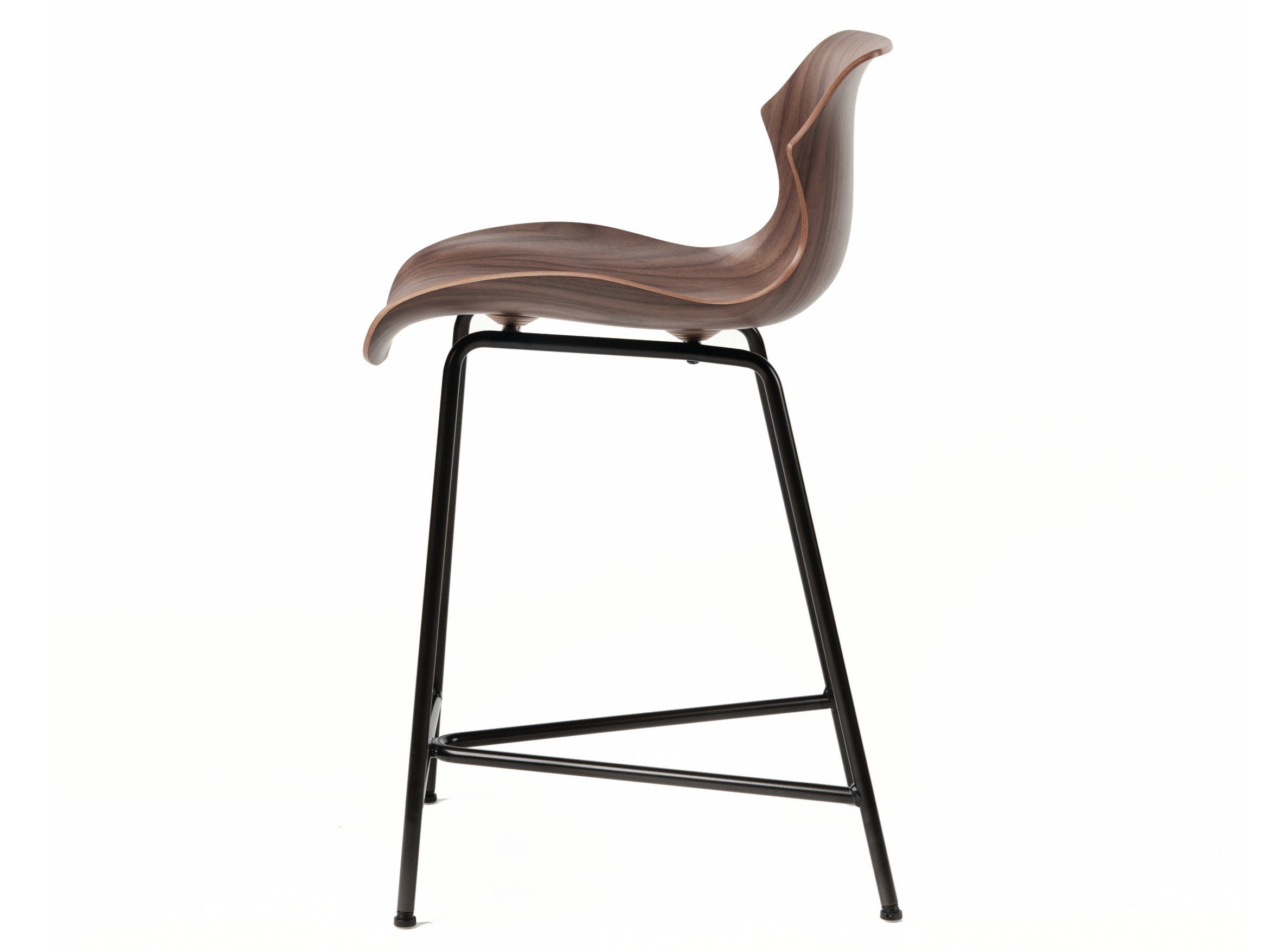 Стальной и деревянный стул со спинкой BassamFellows Лепесток ARCH-00117242 - Вид №2