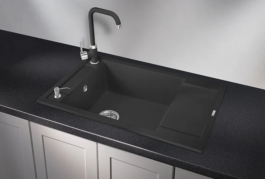 7806, ТУРМАЛИН, кухонная мойка, кварц GRANULA 7806-ST186