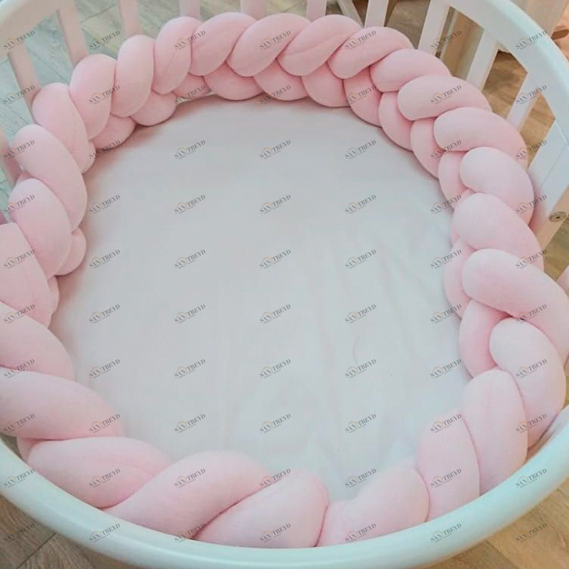 Бортик для люльки Bed плетеный розовый ELLIPSE ELLIPSE BED 351647 Розовый Santreyd 