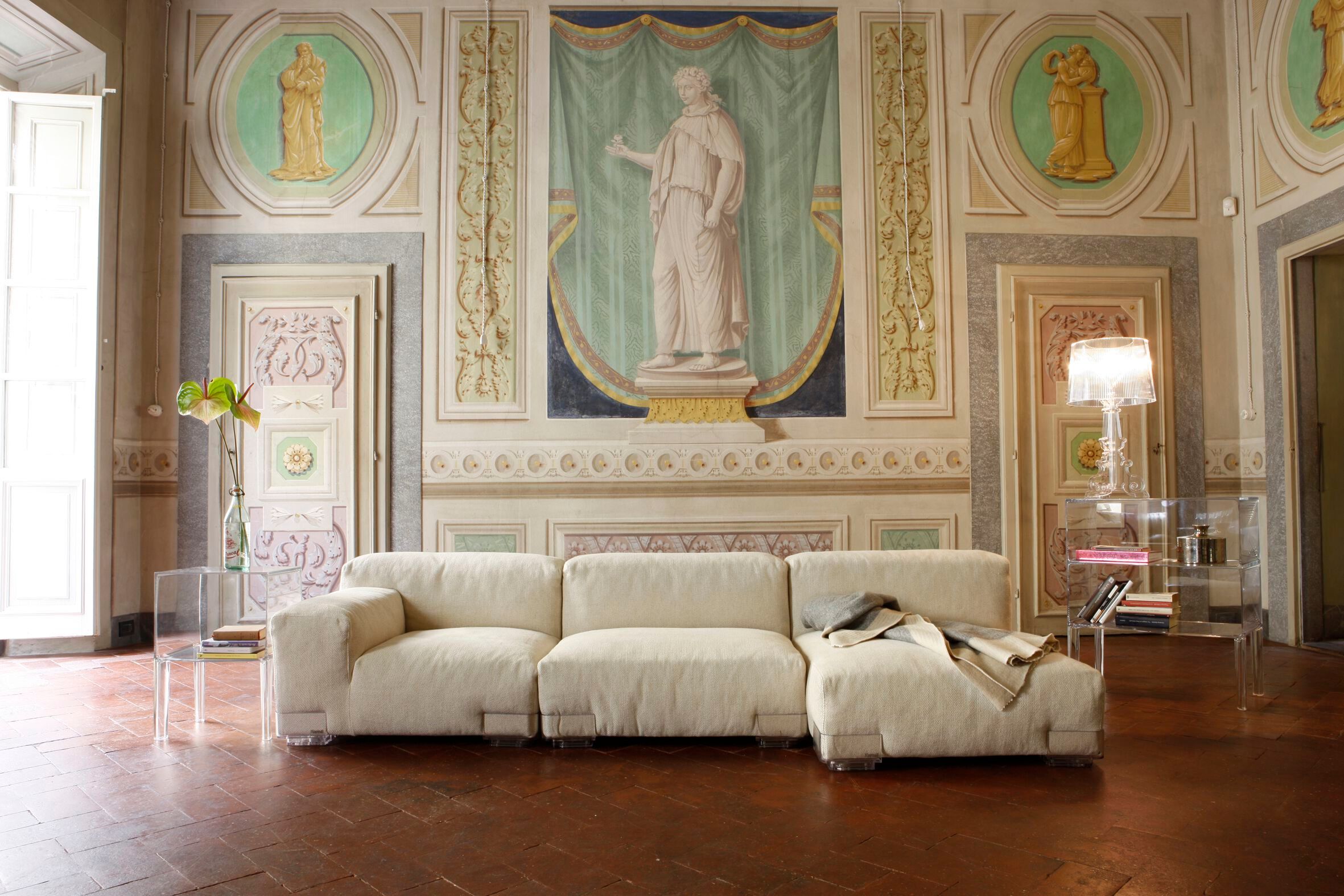 3-местный модульный тканевый диван Kartell Plastics ARCH-00090945 - Вид №1