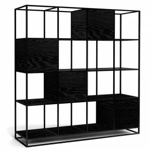 Стеллаж книжный открытый черный Kvadra 4 INTELLIGENT DESIGN СТЕЛЛАЖИ KVADRA 260774 Черный