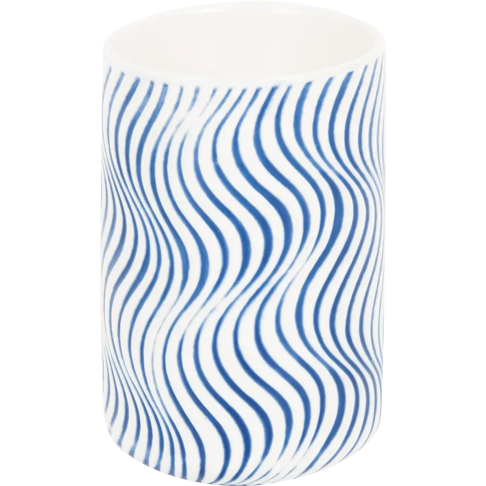 Стакан для зубныx щеток Аквалиния Виток керамика белый STLM-2136745