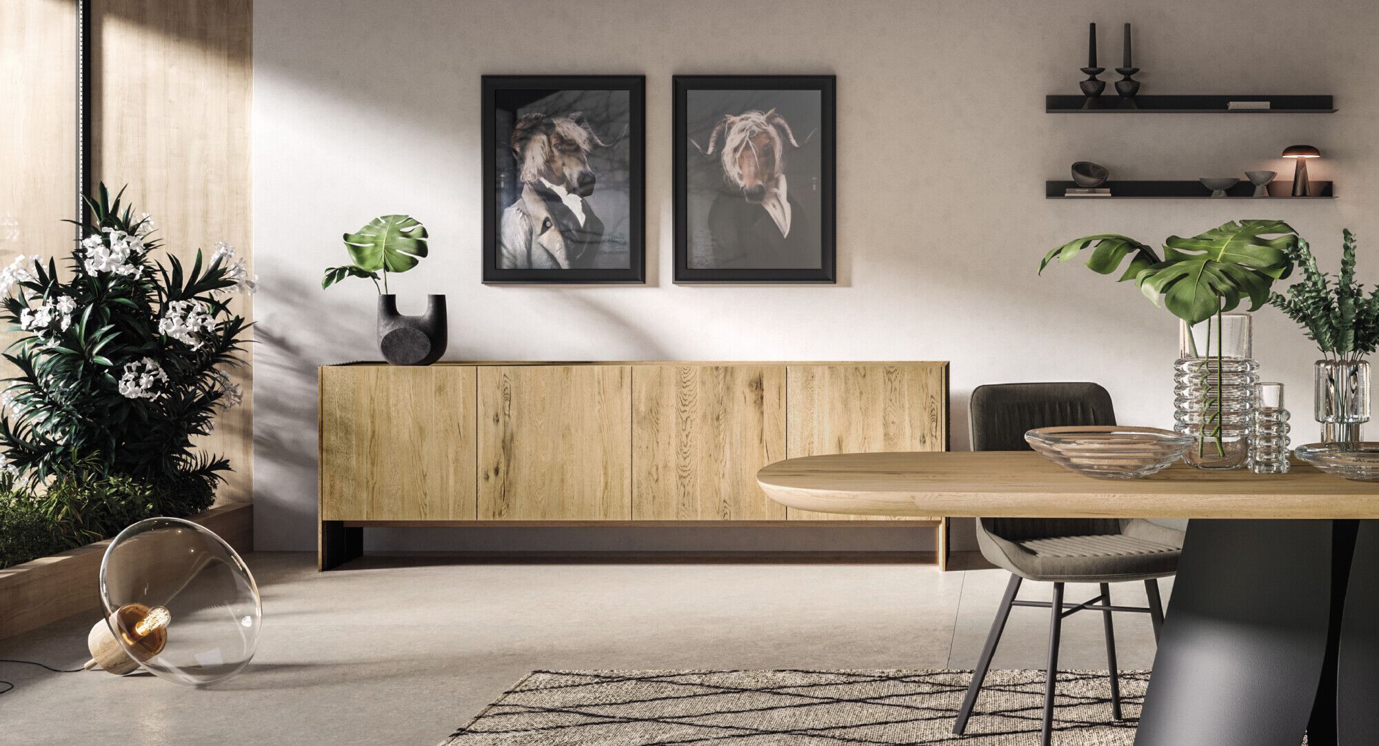 Шкаф из дуба с распашными дверями Devina Nais Arbor ARCH-00021920 - Вид №1