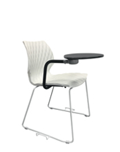 Uni 552G-T Стул со стальной рамой салазок и устройством для соединения с комплектом конференц-стола. Оболочка из полипропилена. Et al. Uni