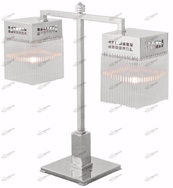 Patinas Lighting Настольная лампа из никеля ручной работы Hoffmann sun-id-1513667