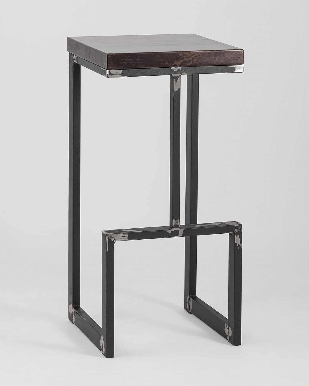 Барный стул коричневый с деревянным сиденьем "Альтрон" STOOL GROUP  00-3945991 Коричневый  - Вид №1