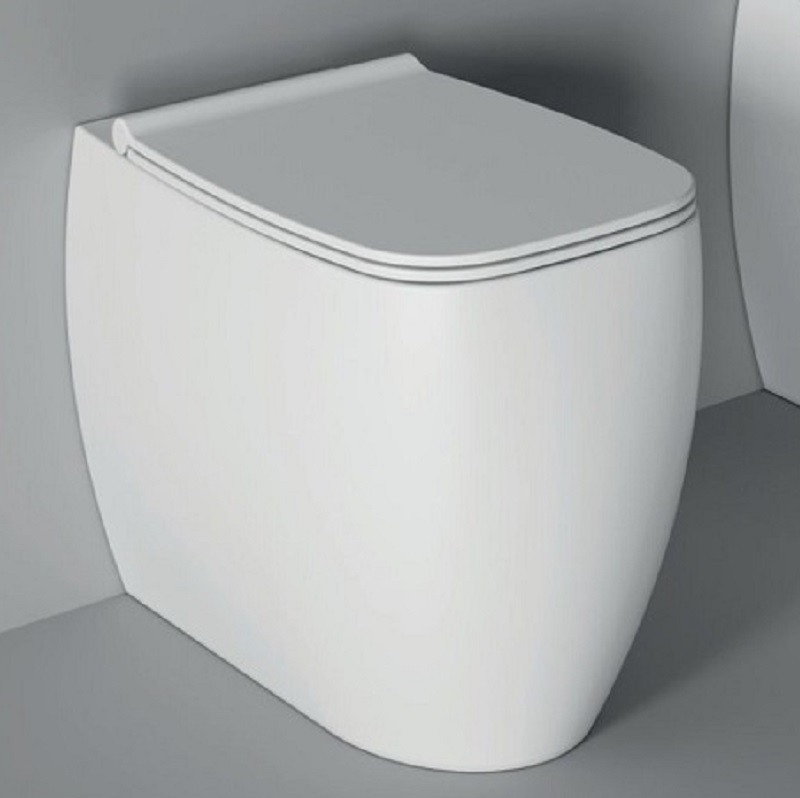 MC3301.01 Сиденье с крышкой унитаза Alice Ceramica Nur, хромированные петли, без микролифта Белый глянцевый - Вид №1