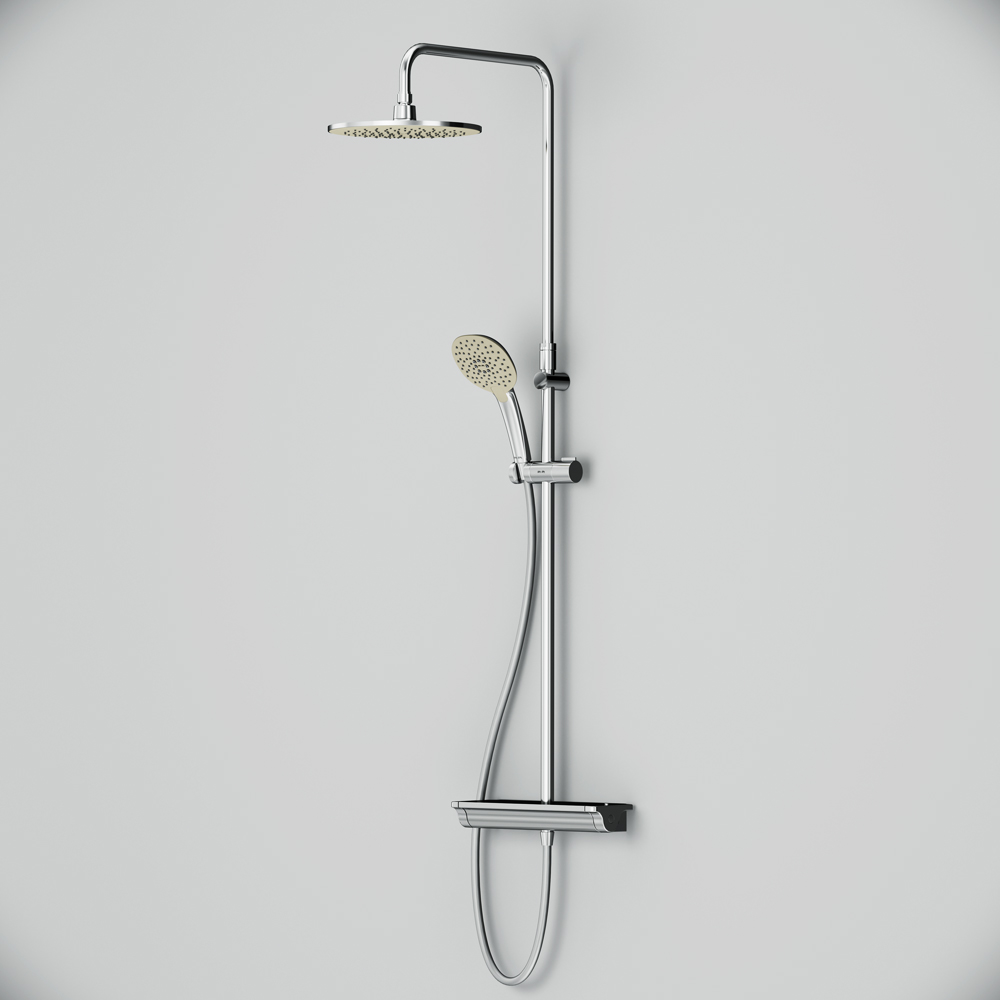 F0770A400 Spirit V2.0 душ.система набор: смеситель д/душа с термостатом верхн. душ d 250 мм ручн. AM.PM Spirit 2.0  - Вид №9
