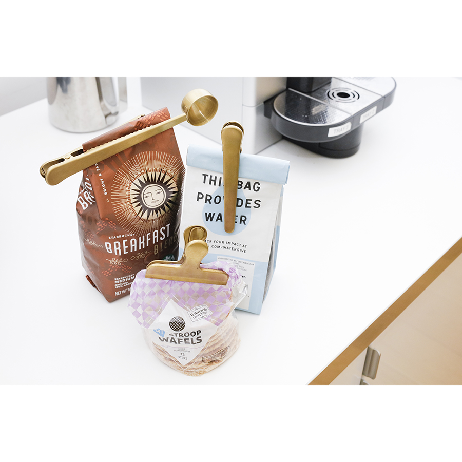 BC34 Набор зажимов для пакетов, 3 шт, медь Kikkerland  - Вид №2