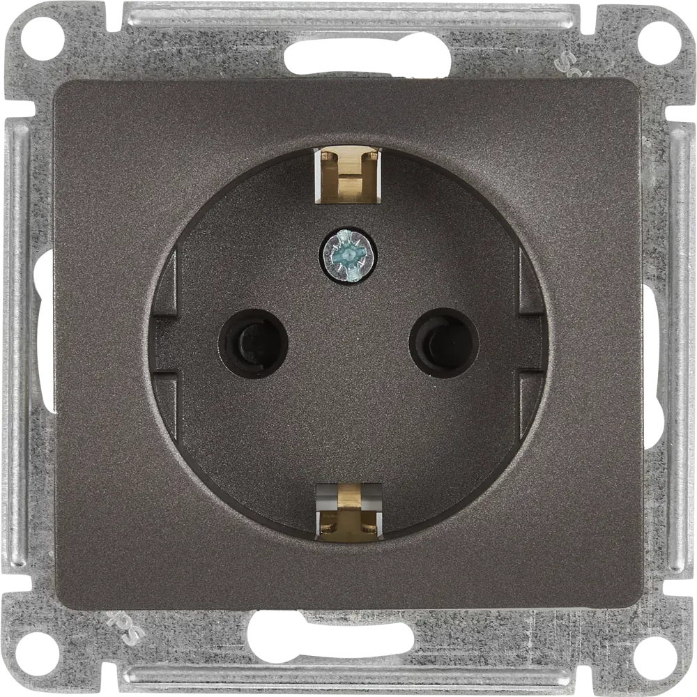 Schneider Electric Glossa — розетка скрытого монтажа в графитовом исполнении 84688380 STLM-0053708