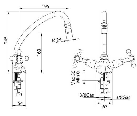 8039210021 Смеситель Bandini Classic Santreyd - Вид №1