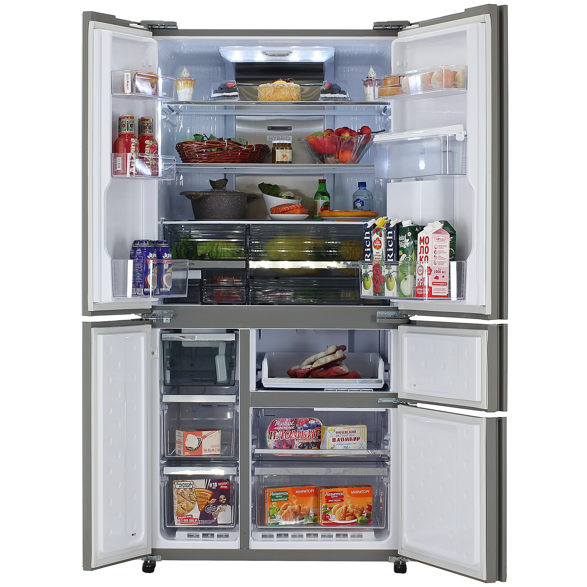 9968652 Холодильник многодверный   Sharp SJWX99ACH серый STDN-0038950 - Вид №5